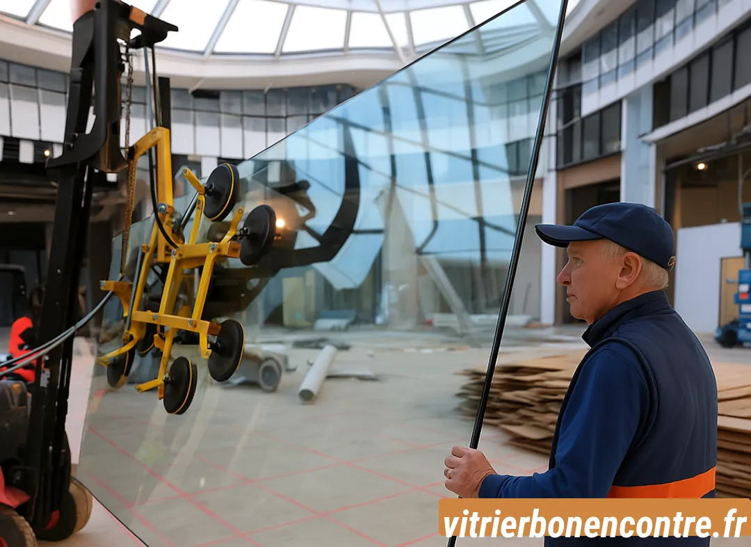 Remplacement de vitrine magasin Bon-Encontre